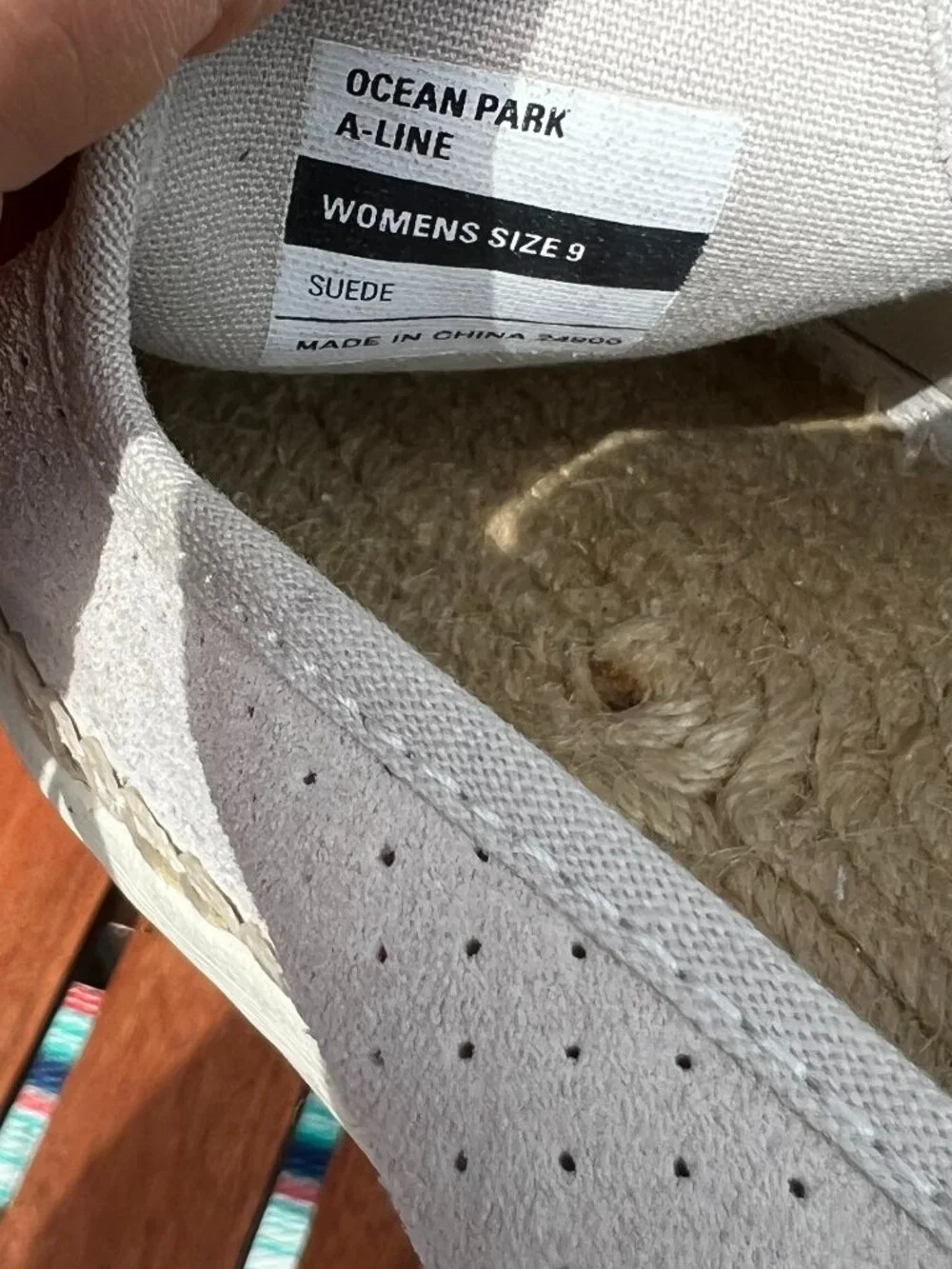 SeaVees shoes espadrilles suede A-line Ocean Park shoes womens 9 NWOT